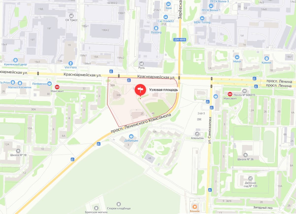 В Дзержинске будет благоустроена площадь Узловая 