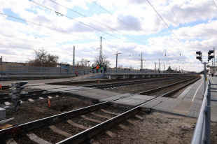 Временное перекрытие пешеходного перехода на станции Дзержинск