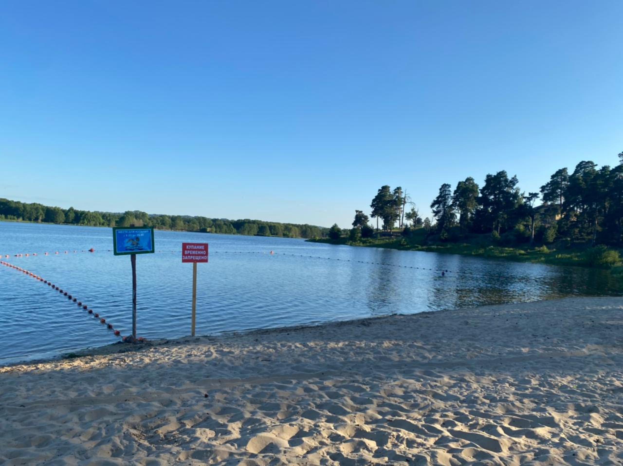 Купание в Святом озере в Дзержинске запрещено