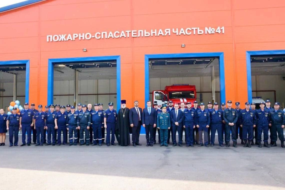 Глава города Михаил Клинков об открытии нового здания 41й пожарной части