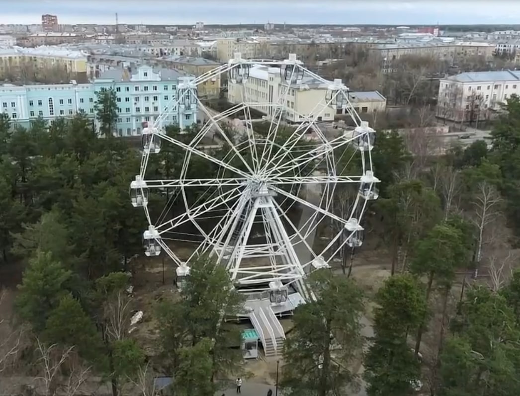 Парк городской дзержинск фото В Центральном парке культуры и отдыха начались испытания "Колеса обозрения" - Ад