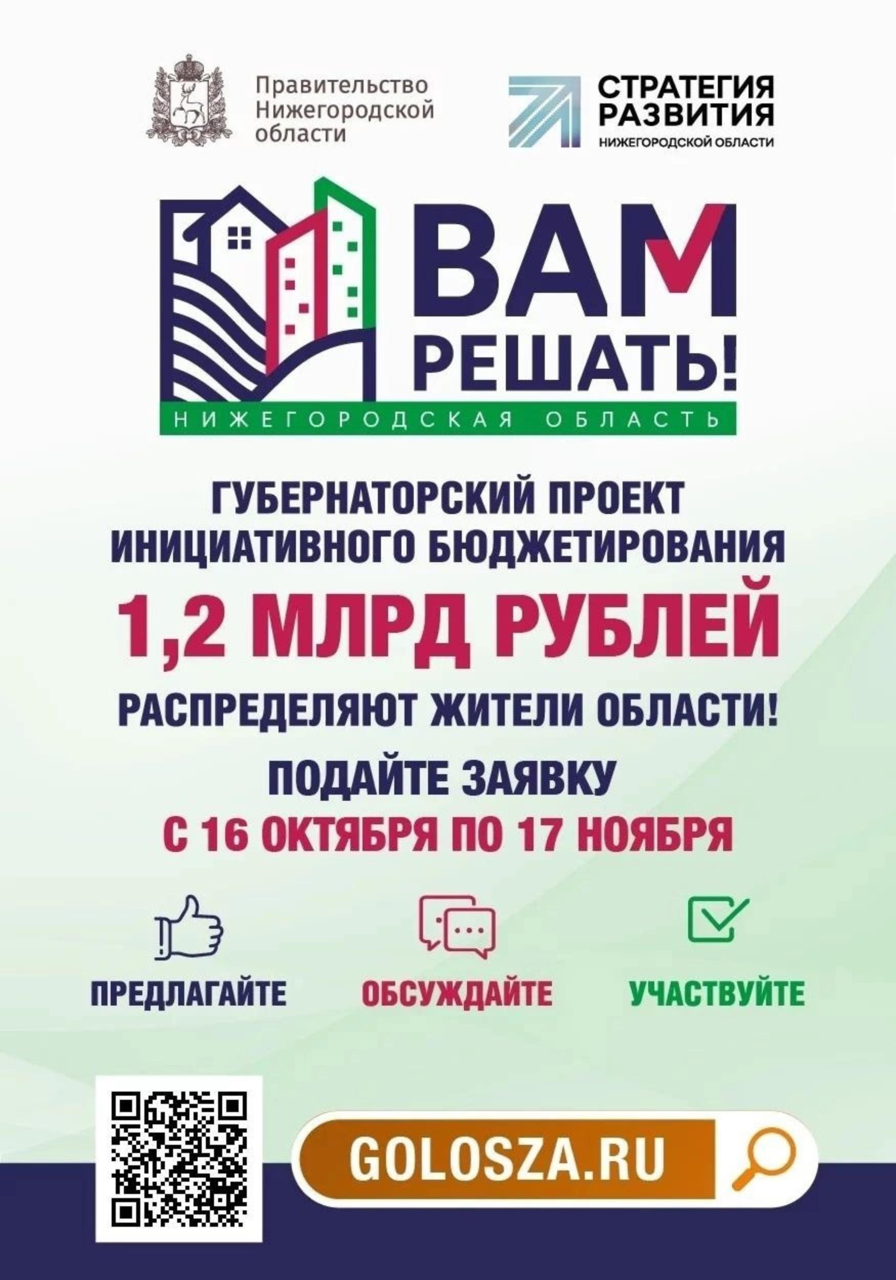 Проект вам решать нижегородская область проголосовать Есть решение голосование
