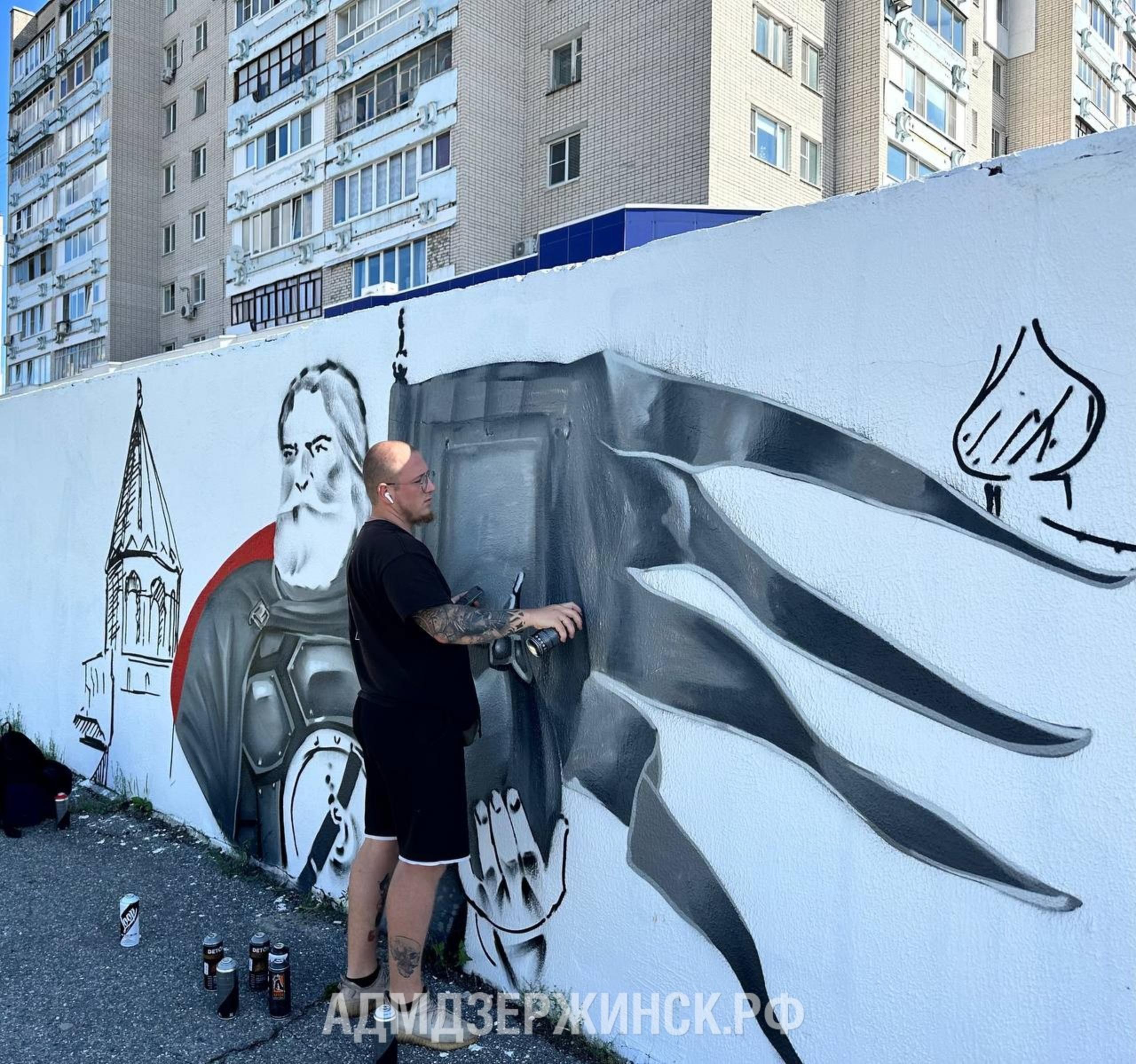 В Дзержинске создают новый мурал «Россия – история в лицах»