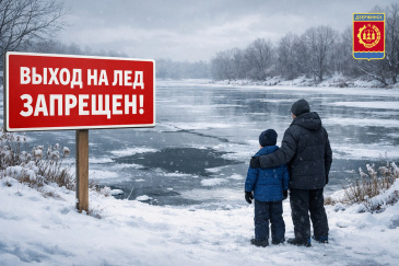 Выход на лед запрещен!