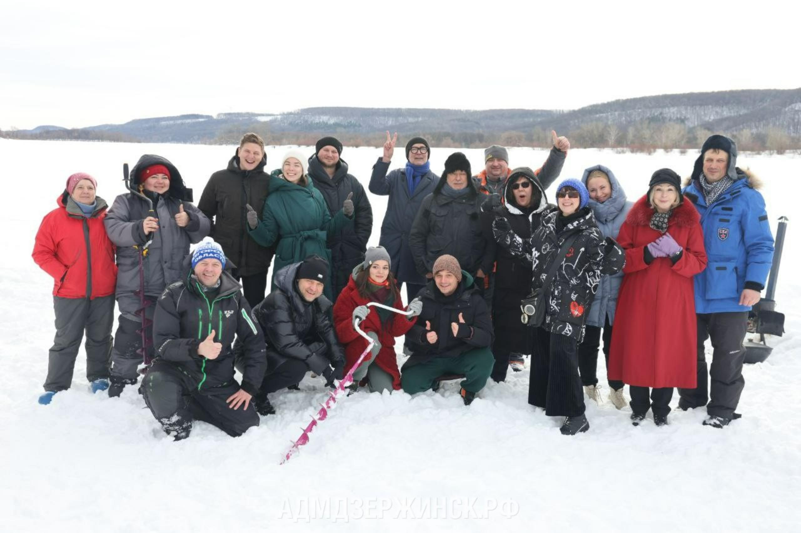 Участники кинофестиваля «Черноречье Фест» в Дзержинске дебютировали в зимней рыбалке