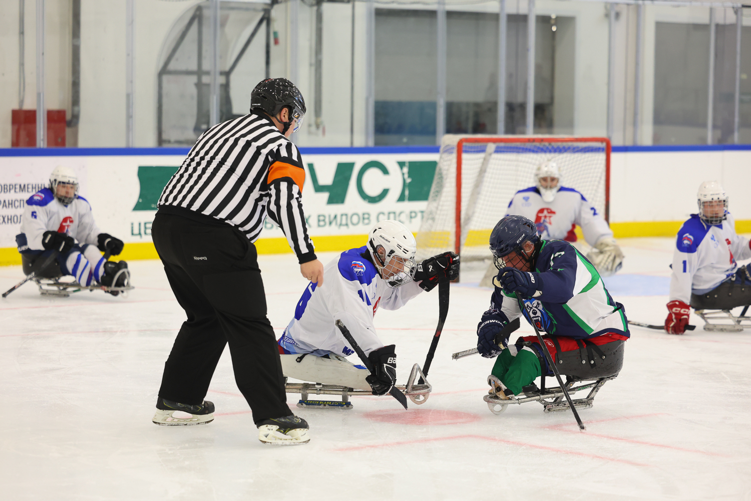 В ФОКе «Парус» начались соревнования финального этапа чемпионата России по следж-хоккею в дивизионе «Лига героев»