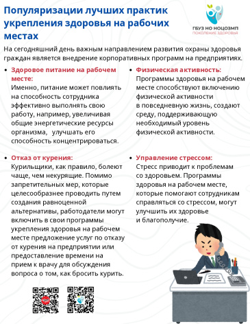 Практика укрепления здоровья на рабочем месте – залог общего благополучия